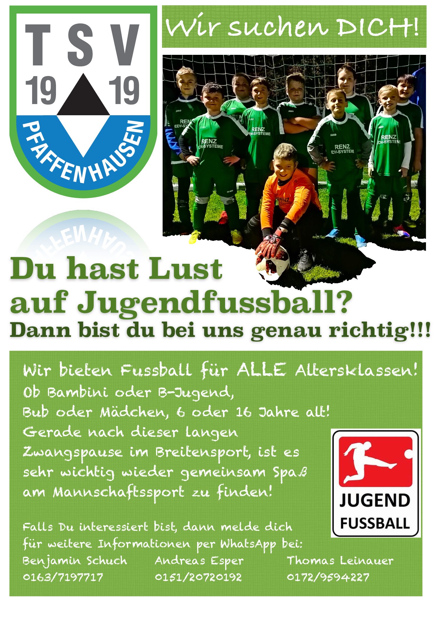 Leider haben wir für die Saison 2021/22 keine F-Jugend