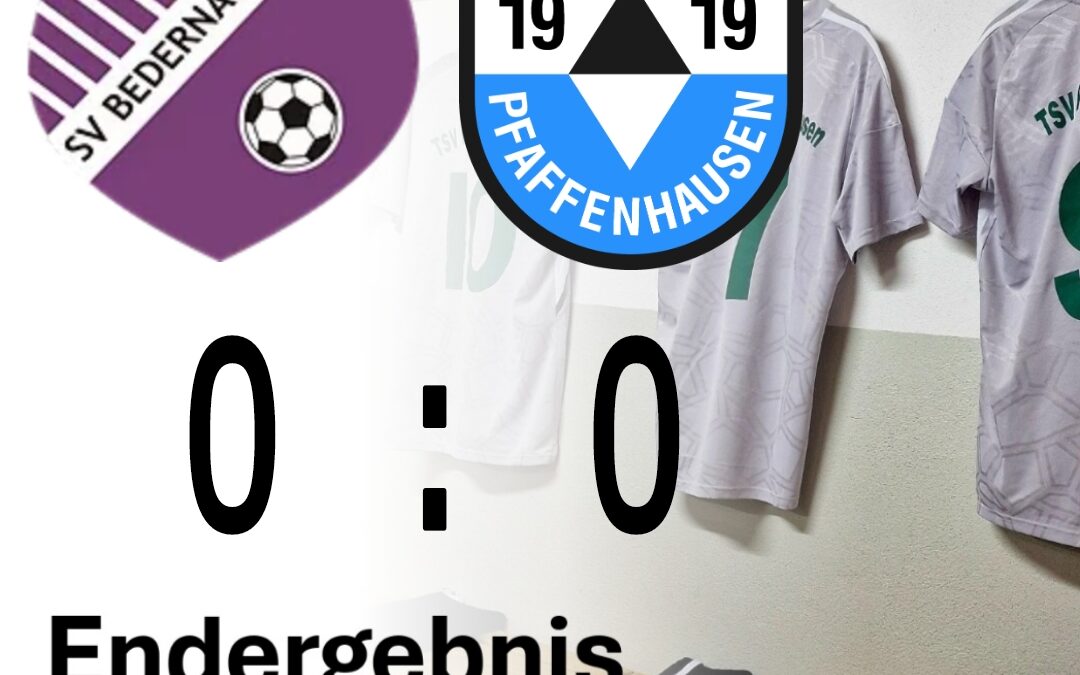 Einen Punkt im Derby gegen Bedernau