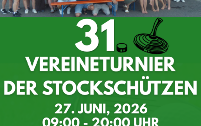 31. Vereineturnier der Stockschützen steht bevor