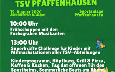 Tag des Sports beim TSV Pfaffenhausen – Ein Tag für die ganze Familie 🟢⚪