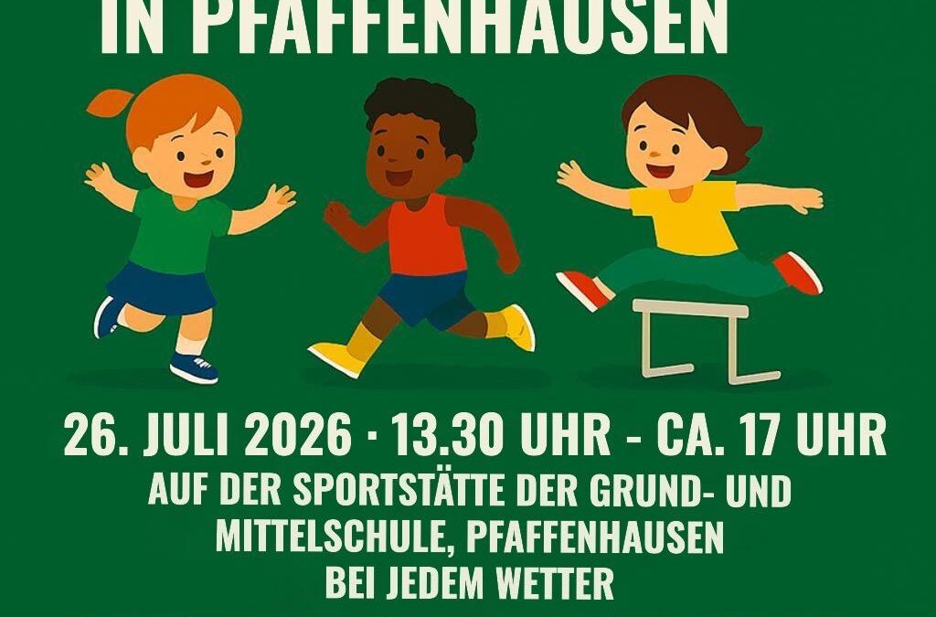 Kinderleichtathletik zum Mitmachen in Pfaffenhausen