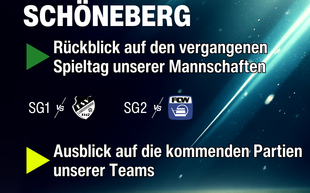SG1 stürmt an die Spitze – SG2 wartet weiter auf den Befreiungsschlag